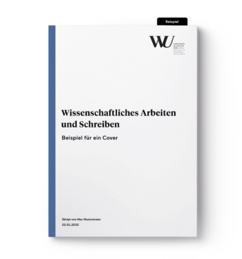 Klebebindung Softcover für Abschlussarbeit blau