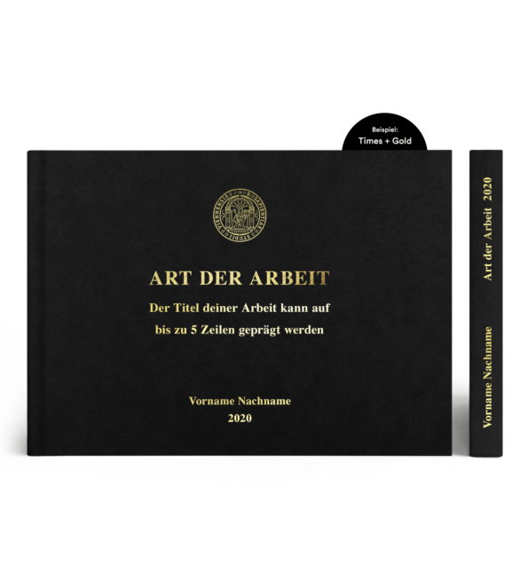 A4 Hardcover Querformat mit Prägung